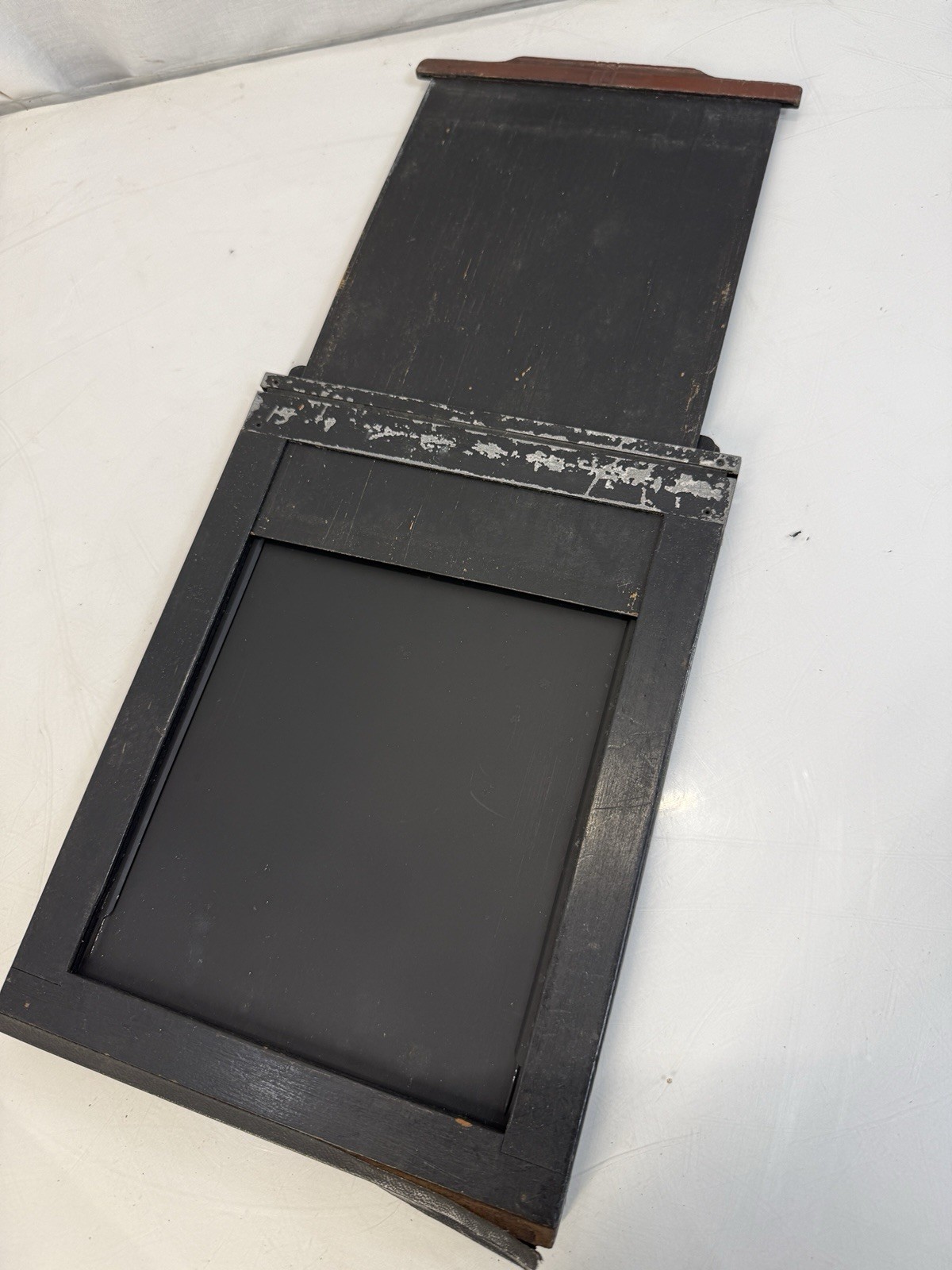 Vintage 5×7 Wood Film Holder Antique Large Format Dark Slide Double Plate Case