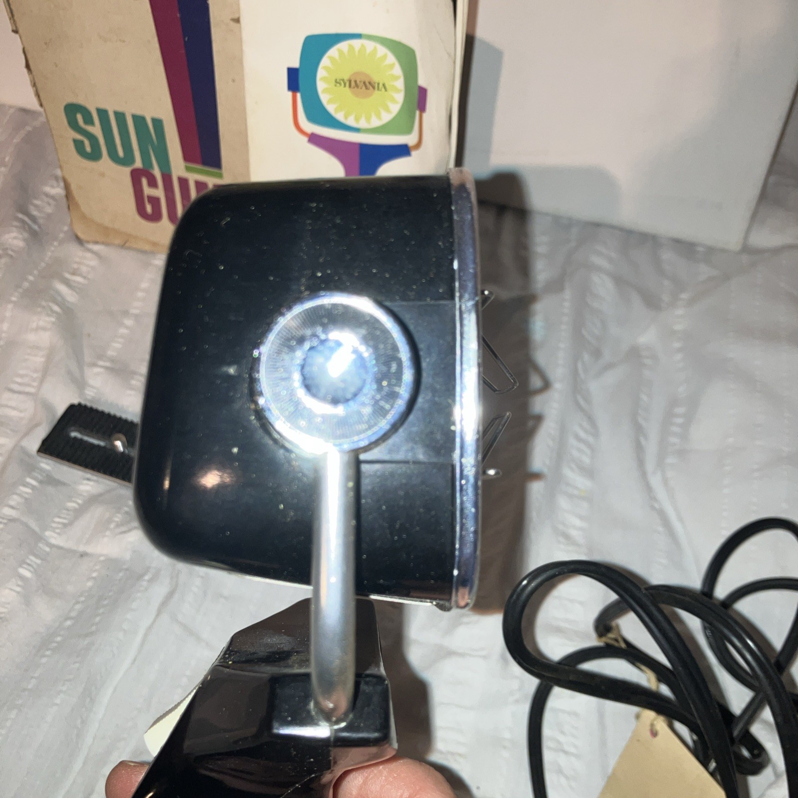 Vintage Sylvania Sun Gun Movie Light SG-1 Handheld Video Camera Lamp 120V Tested