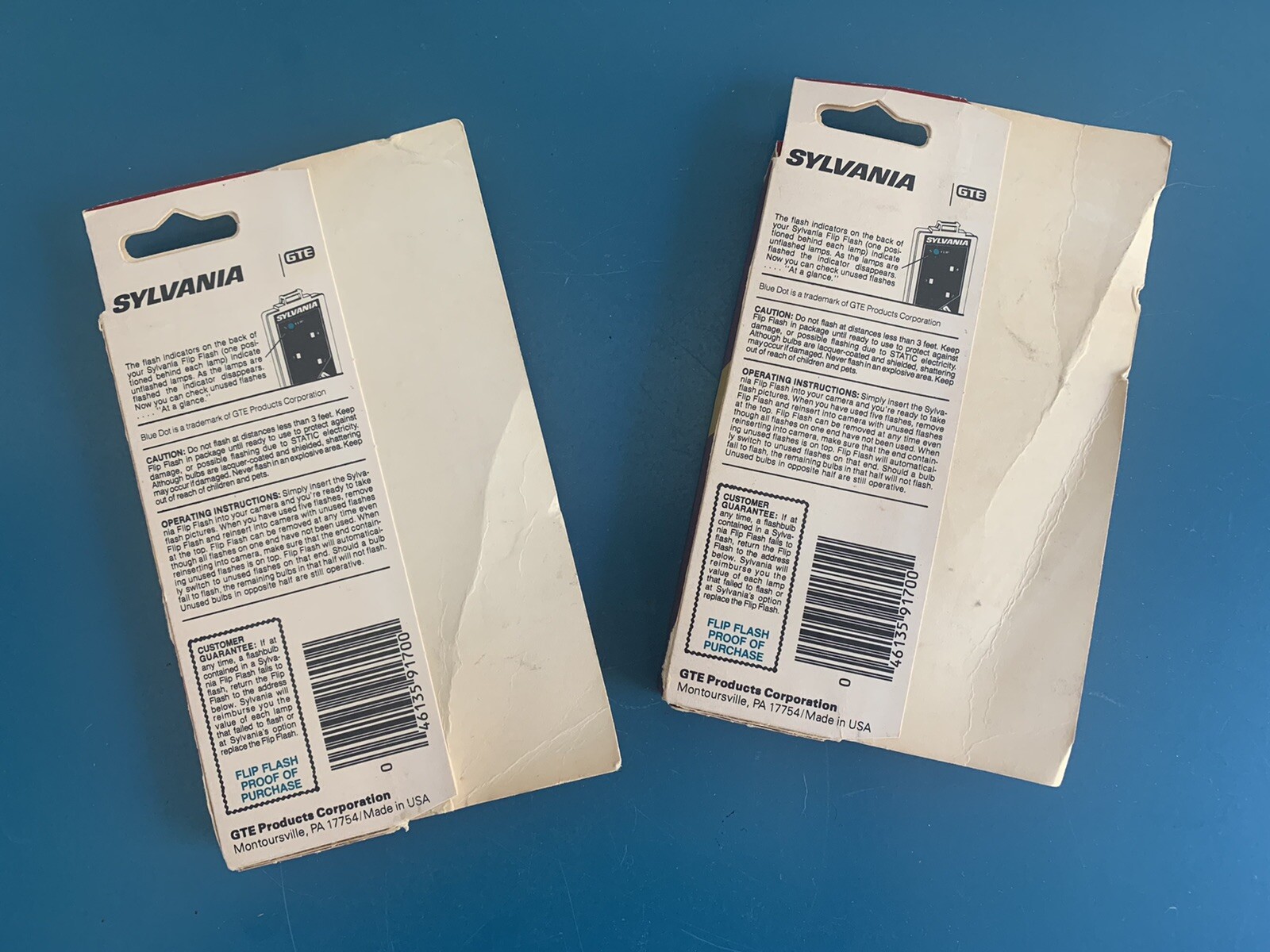 Vintage 2 Packs SYLVANIA Flip Flash Super 10 For Cameras – Total 20 Bulbs NOS