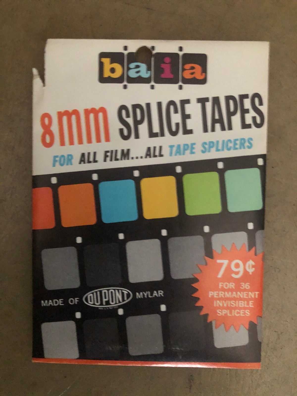 BAIA 8mm SPLICE TAPES FOR HOME MOVIE EDITING