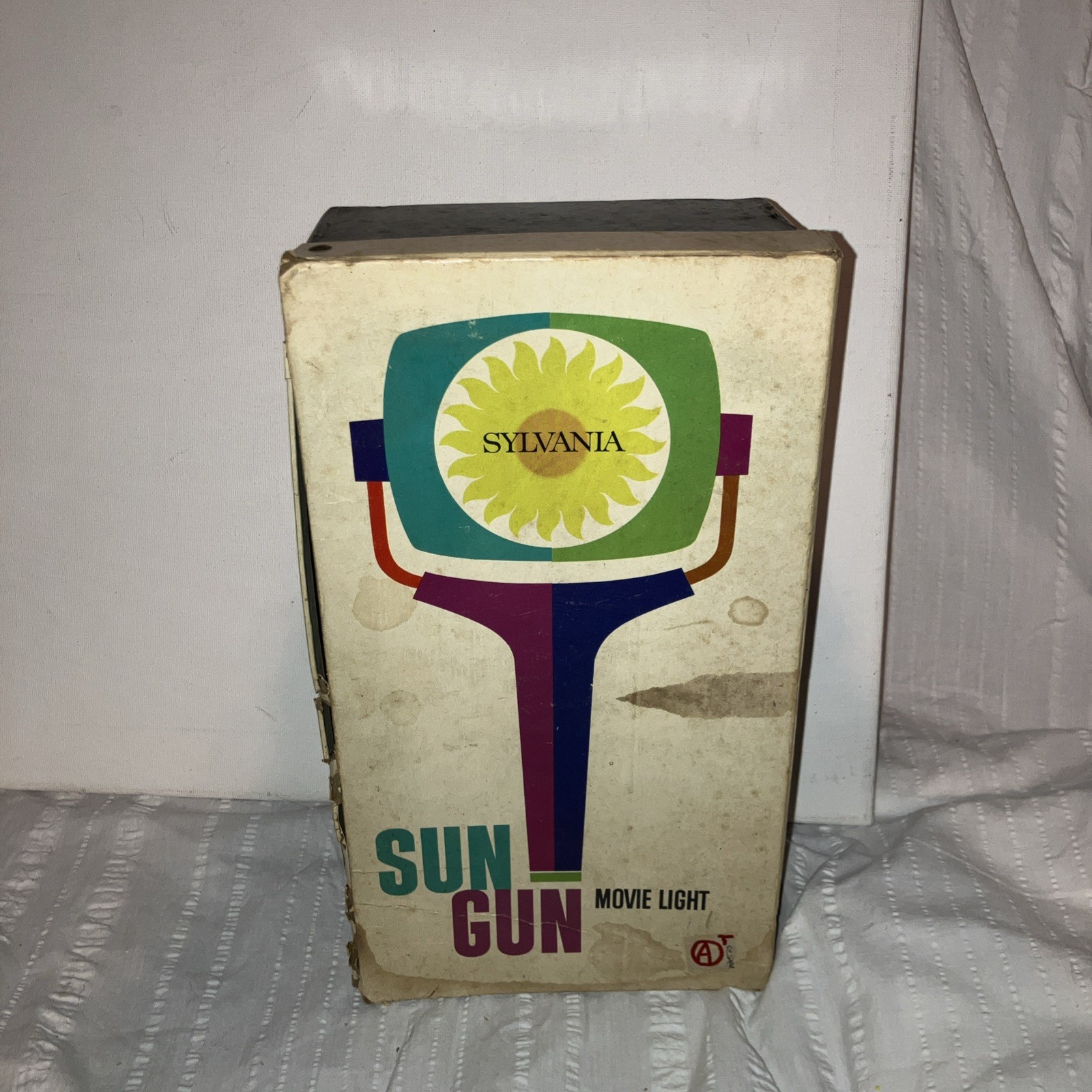 Vintage Sylvania Sun Gun Movie Light SG-1 Handheld Video Camera Lamp 120V Tested