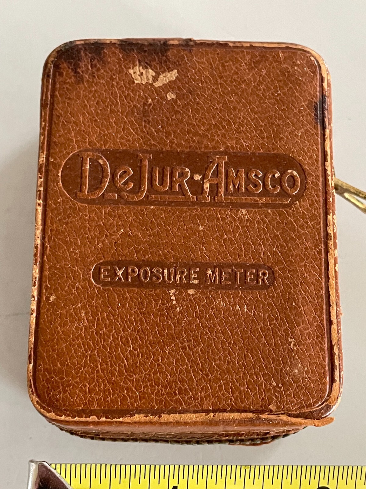 Vintage DeJur-Amsco Model 5-B Light Exposure Meter in Original Leather Zip-Case
