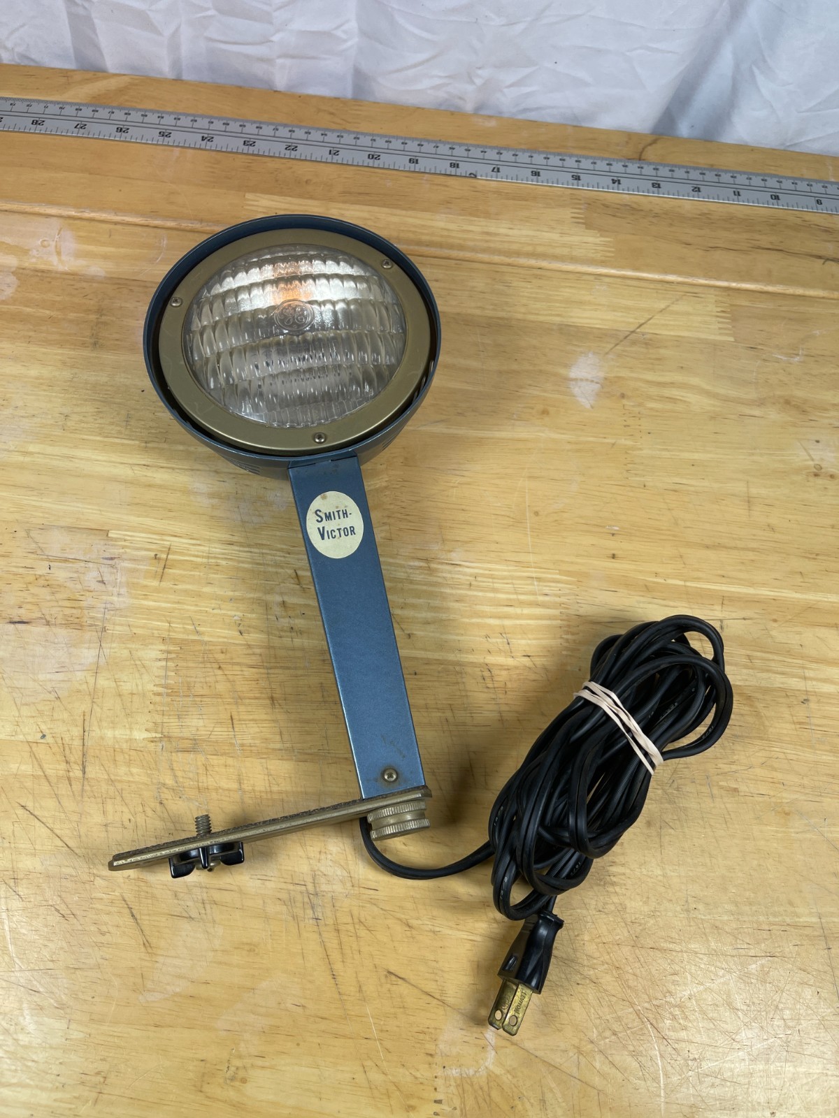 Smith Victor Model L5 Photo Light Clamp Mount 650W Vintage Tested USA