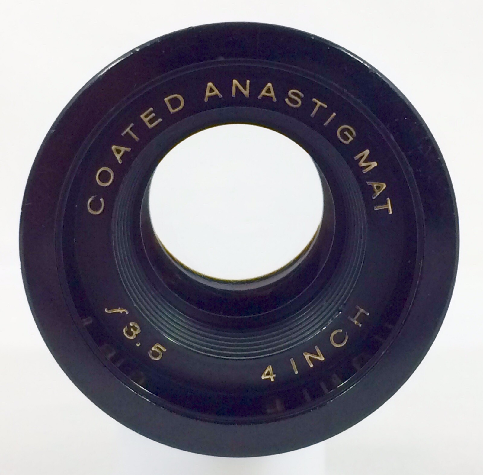 Vtg 4 inch f 3.5 Coated Anastigmat Projector Lens Projection Part 4″ EUC