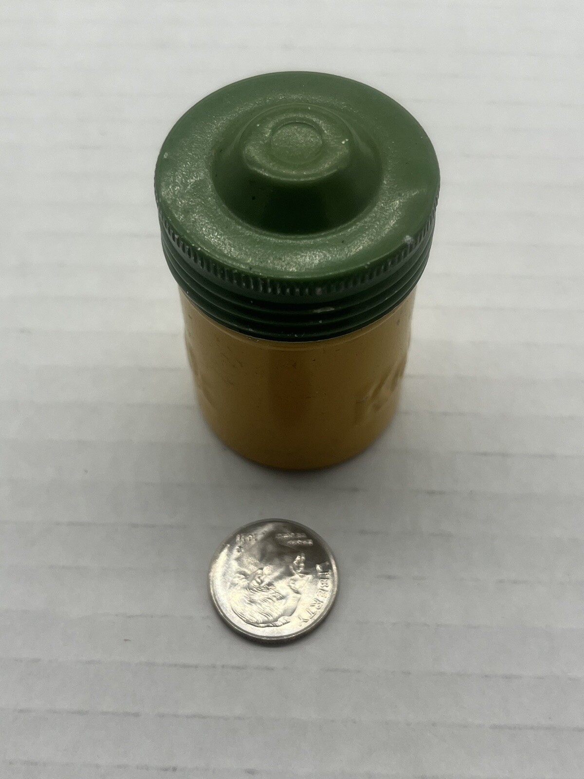 VINTAGE KODAK Metal FILM Can CANISTER- embossed Yellow And Green