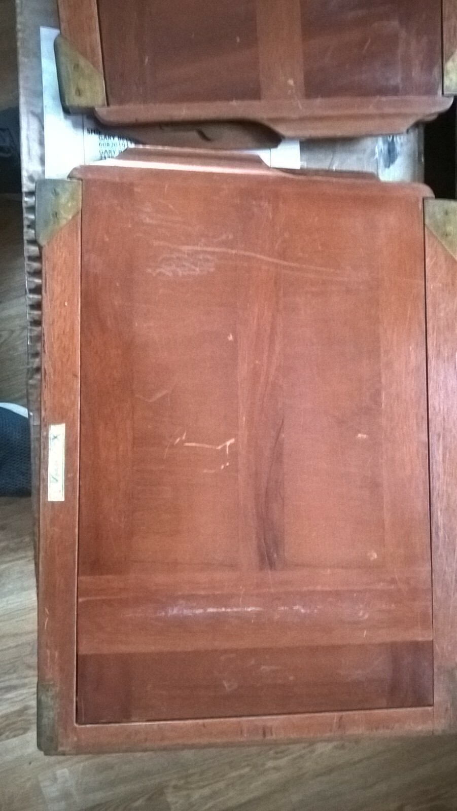 VINTAGE WOODEN DOUBLE DRAW SLIDE EXPOSURE PHOTOGRAPHY FRAME