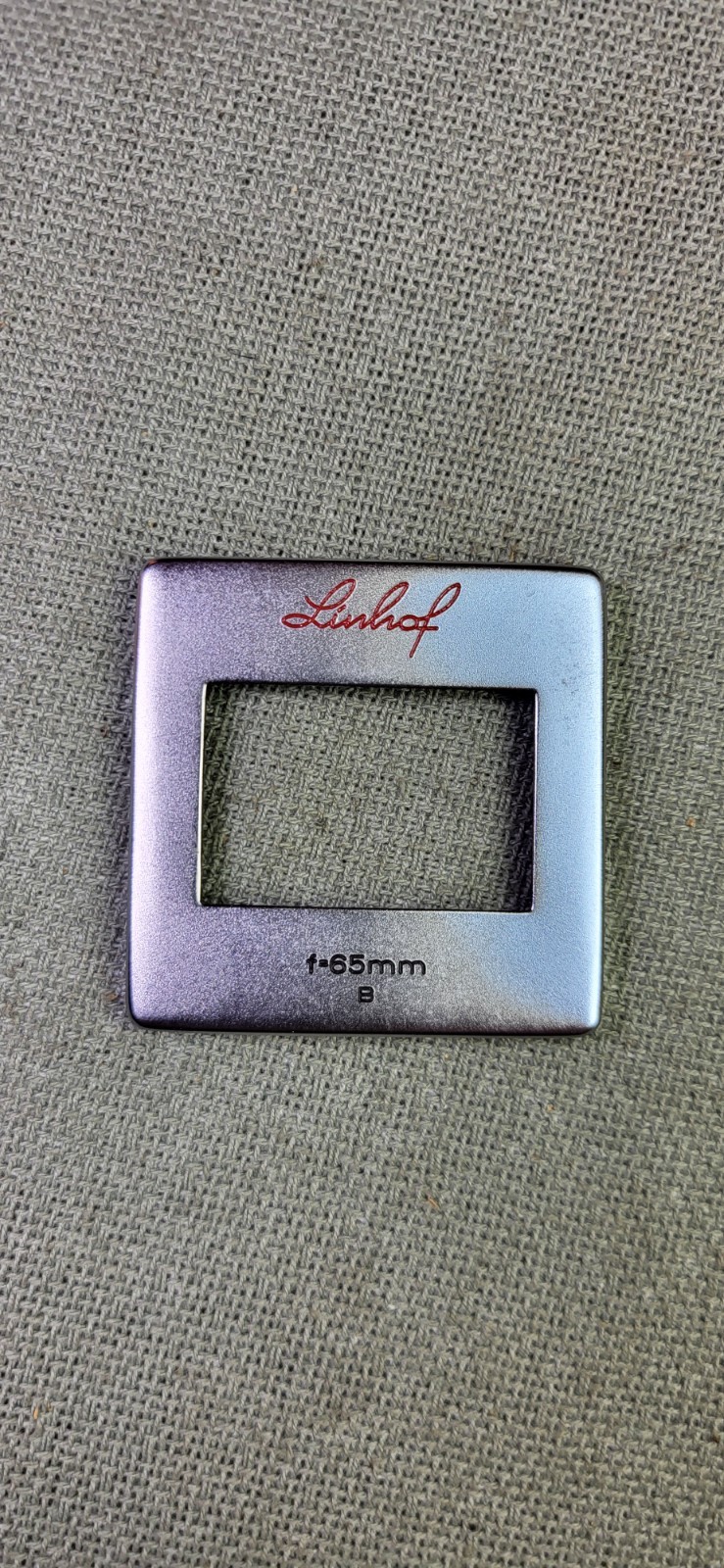 Linhof Technika Optical Viewfinder Mask Insert – 65mm Type B – Vintage Germany