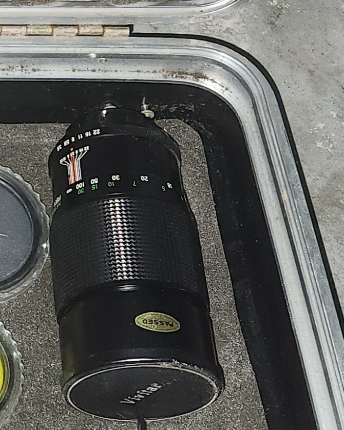 Vintage Camera Accessories With Case, Film, Lense