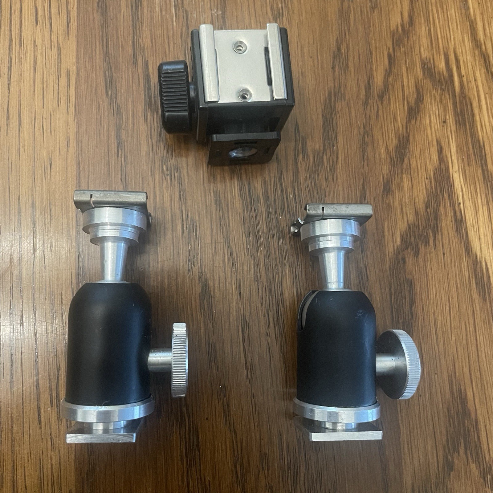 PRAZISION Ball Head Shoe Mount Flash Extension 2 Germany & Tilting Shoe Mount