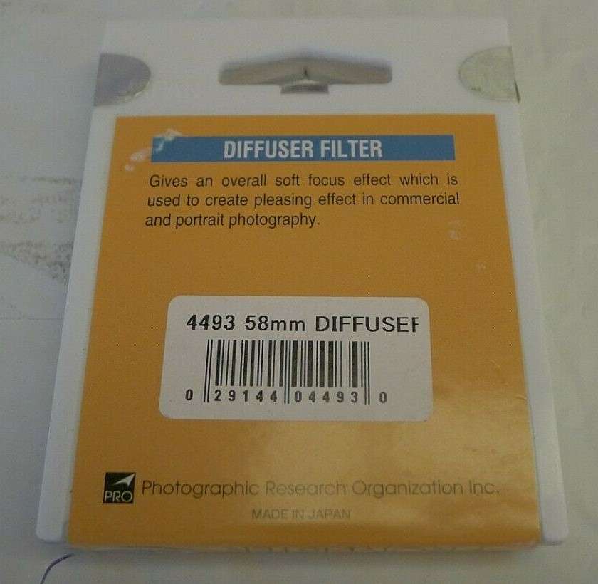 Promaster 58mm Diffuser Filter +Protective Case – Japan