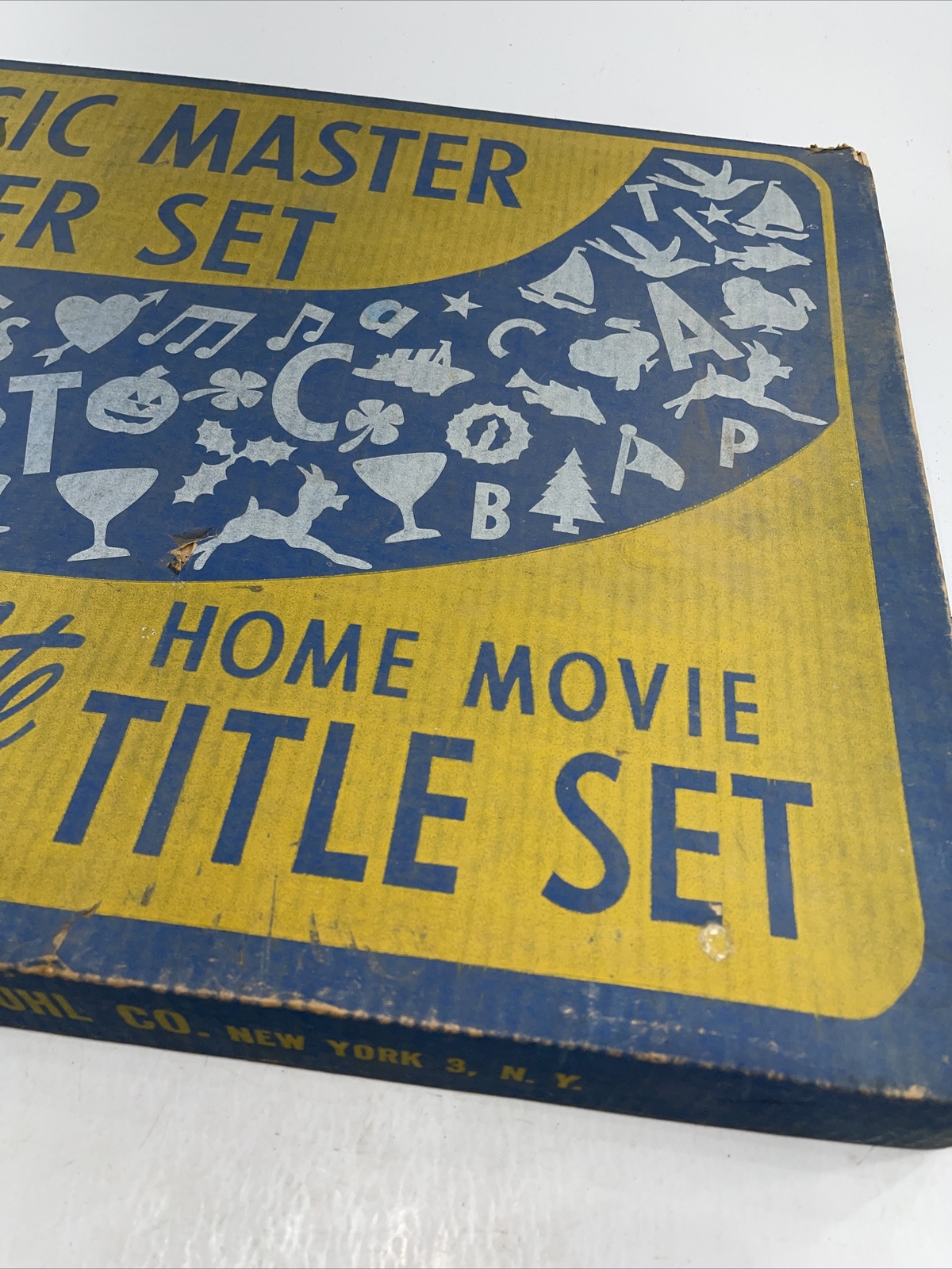 Vintage Home Movie Title Board 1950 Magic Master Letter Set