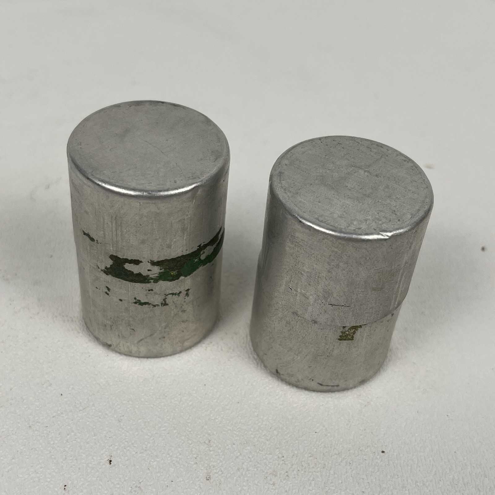 Vintage Metal Aluminum 35mm Film Can Canisters Pair