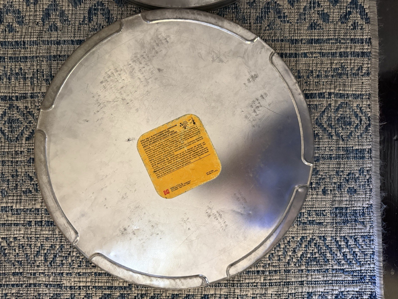 Vintage Disney 35mm Film Canister Metal Tin Can Container Empty 15″- Savage Sam