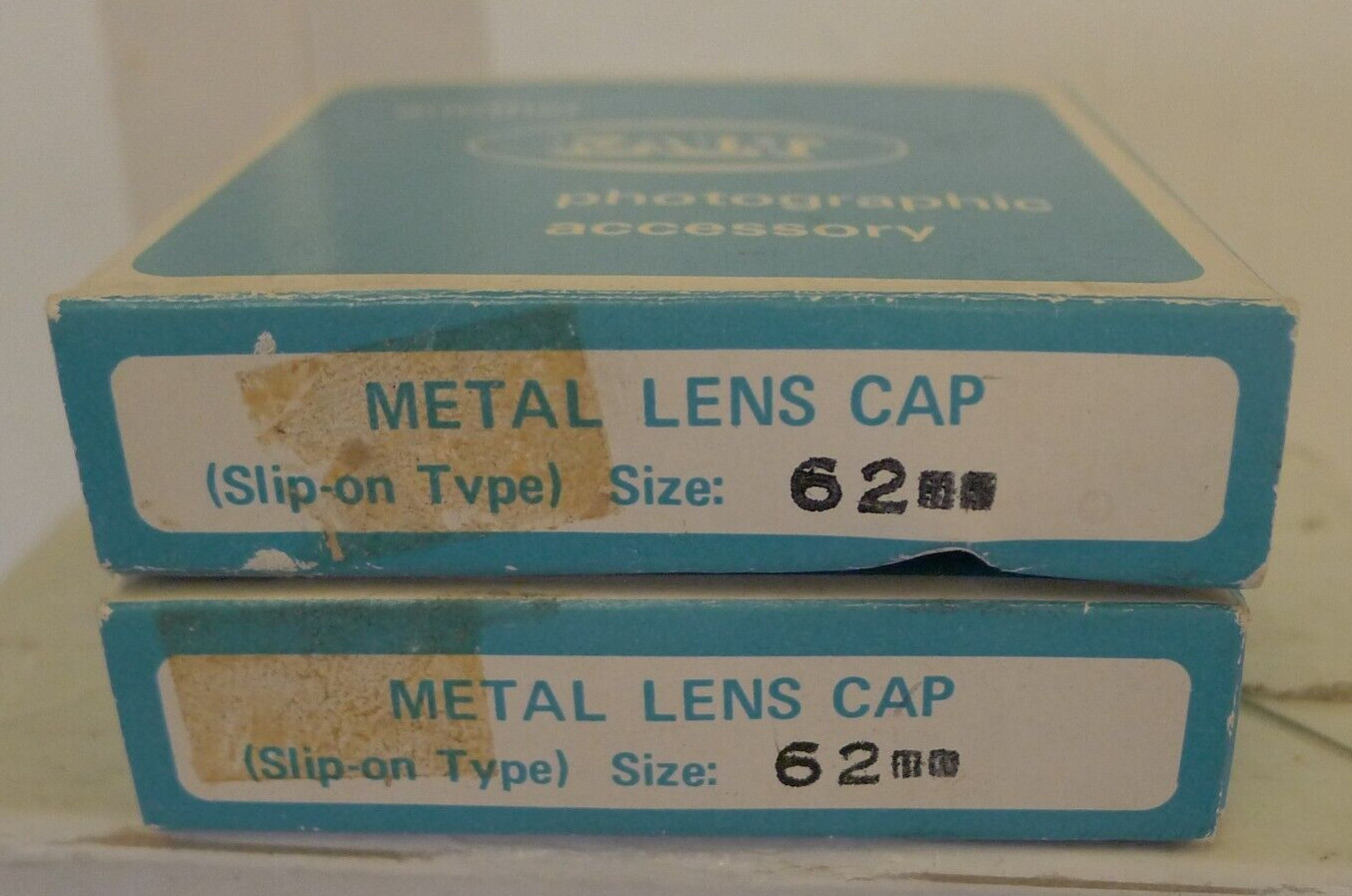 Kalt 62mm Slip On Metal Lens Cap with Original Box – NOS – Japan Made