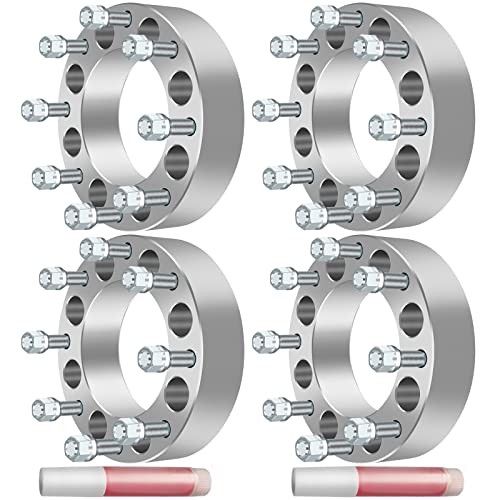 4X 8 Lug 50mm 2″ Wheel Spacer Adapters 8×6.5 to 8×180 126.15mm 14×1.5