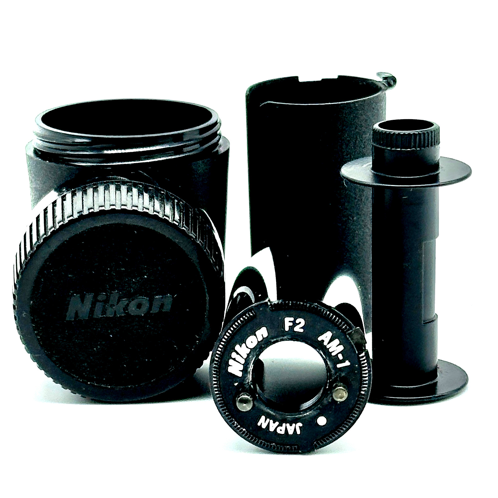 Near Mint Nikon F2 AM-1 35mm Film Cassette and Canister