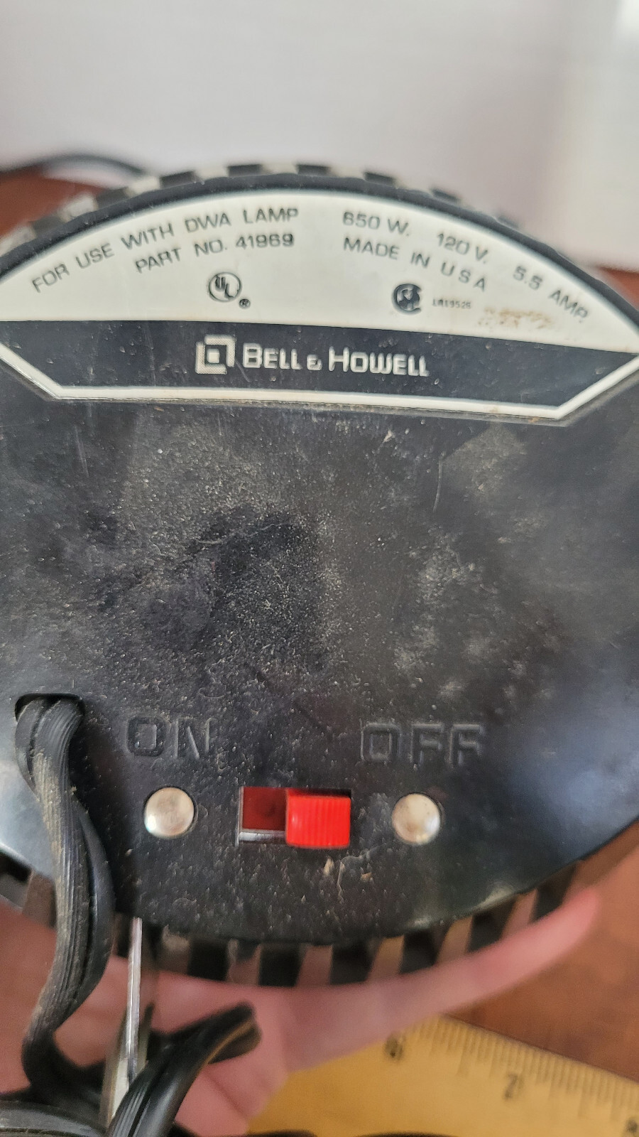 Bell & Howell Super 8 Movie Light #41969 untested with box