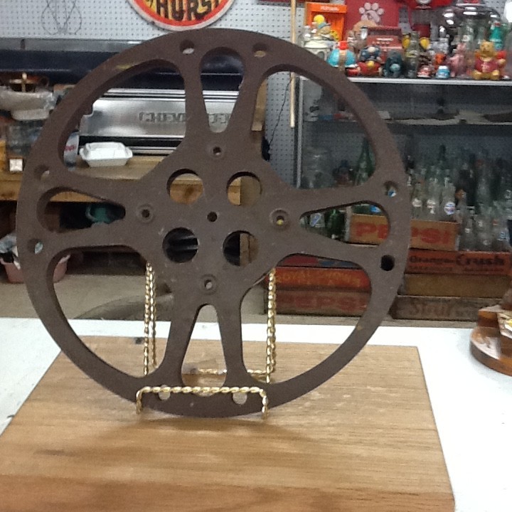 Vintage 16mm Goldberg Brothers Movie Reel Metal Brown Aluminum 12 Inches
