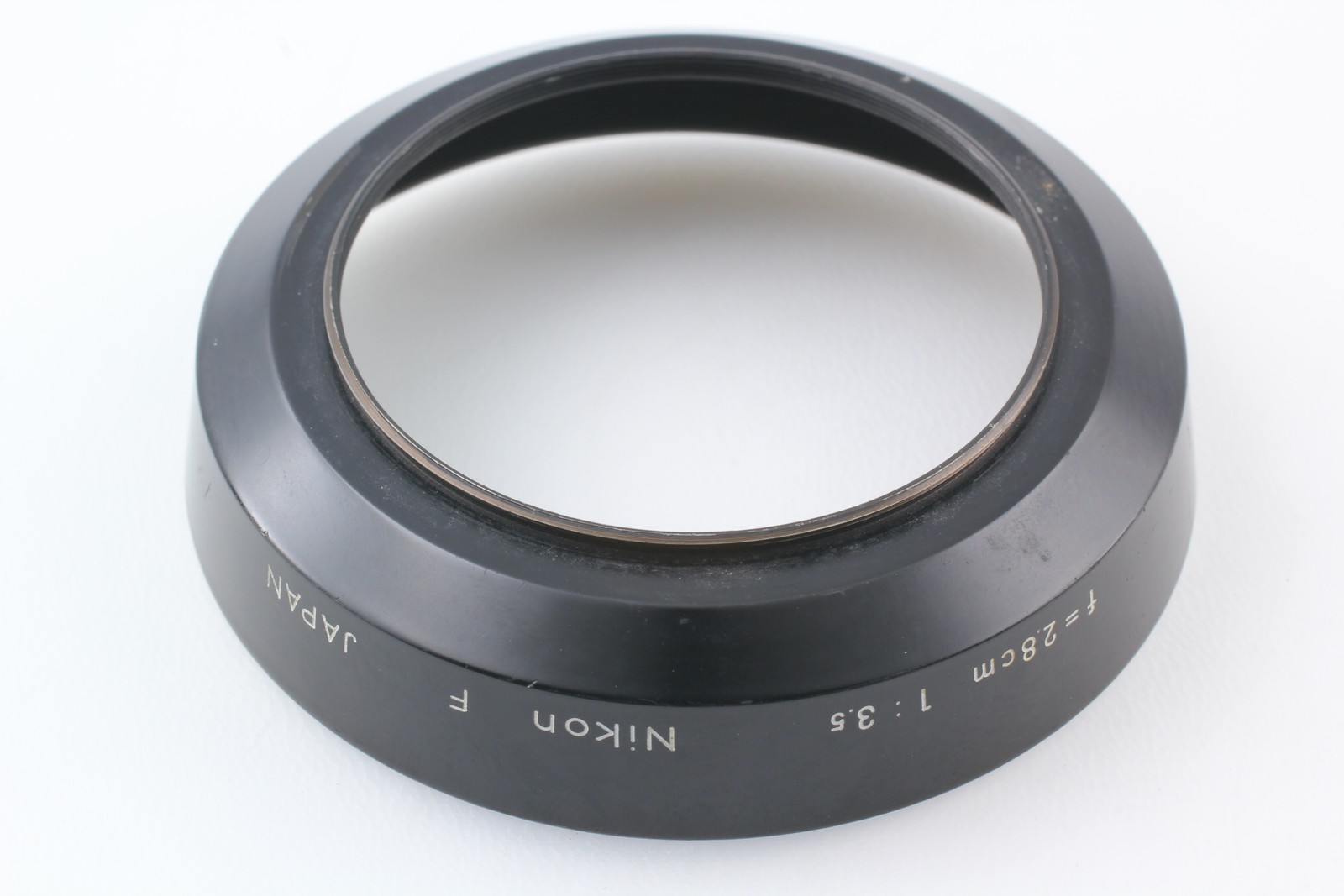 [Exc+5] NIKON F 2.8Ccm F3.5 Metal Screw IN Lens HOOD Shade From JAPAN