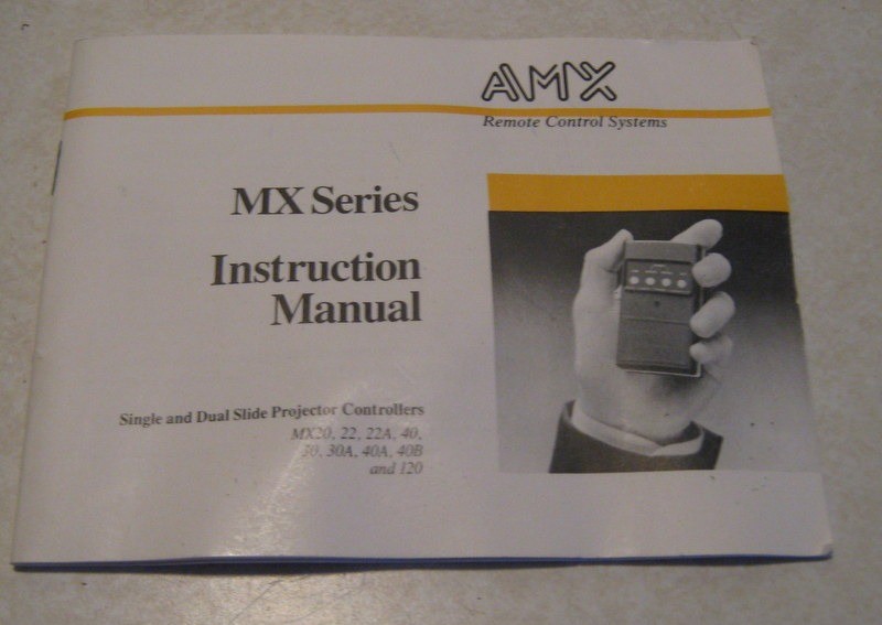 AMX Remote Control MX Series For Single & Dual Slide Projectors Boxed Works