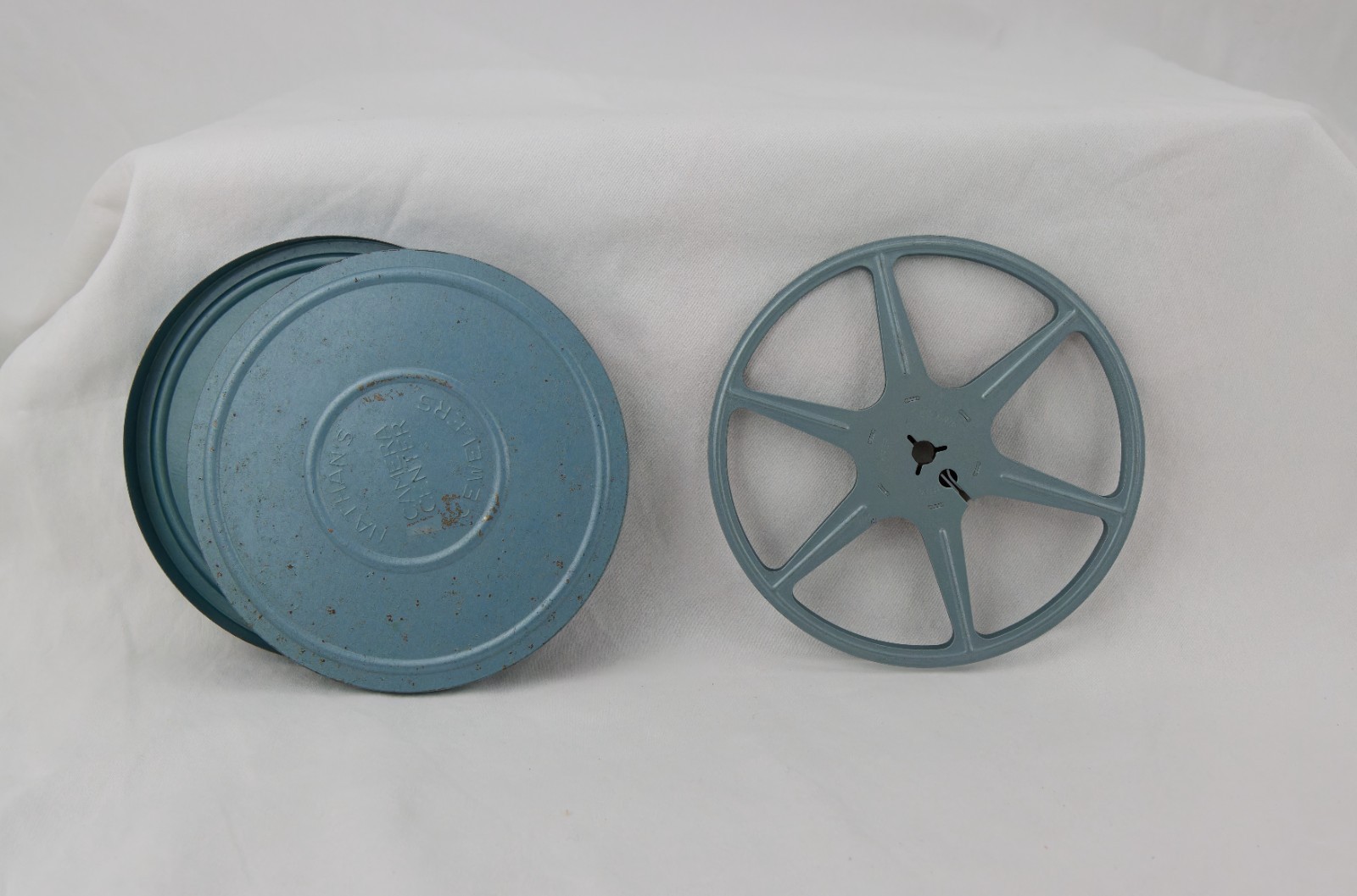 Nathan Jewelers Film Reel Can, 50’s / 60’s