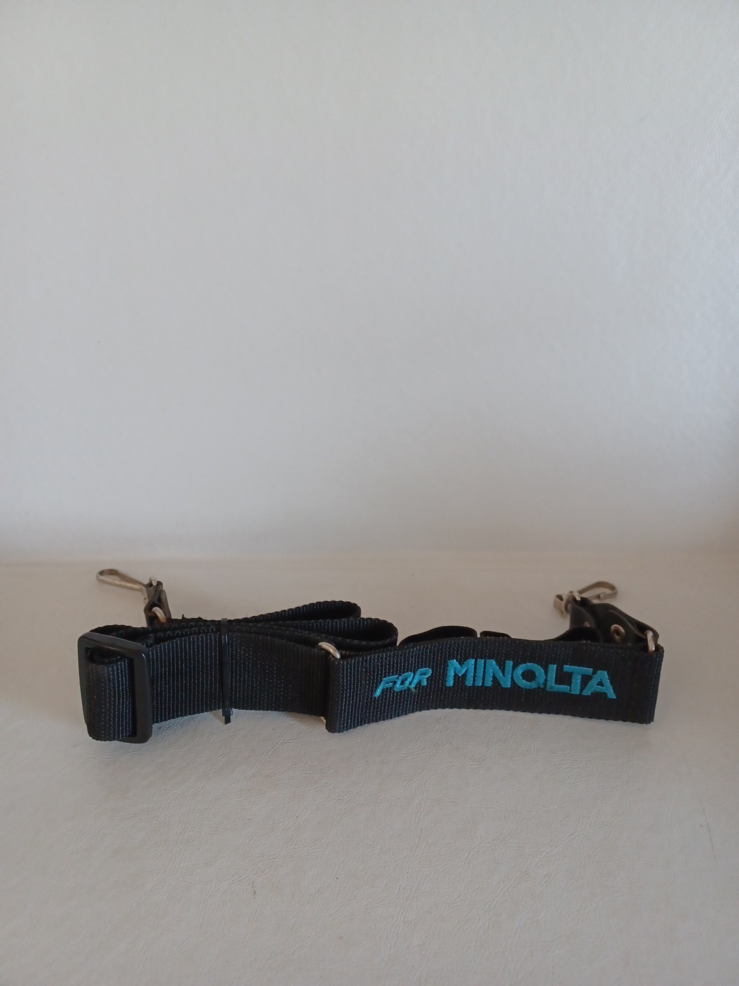 Vtg 32″ Minolta Camera Strap With Two Film Canister Holders. Nice Condition!!