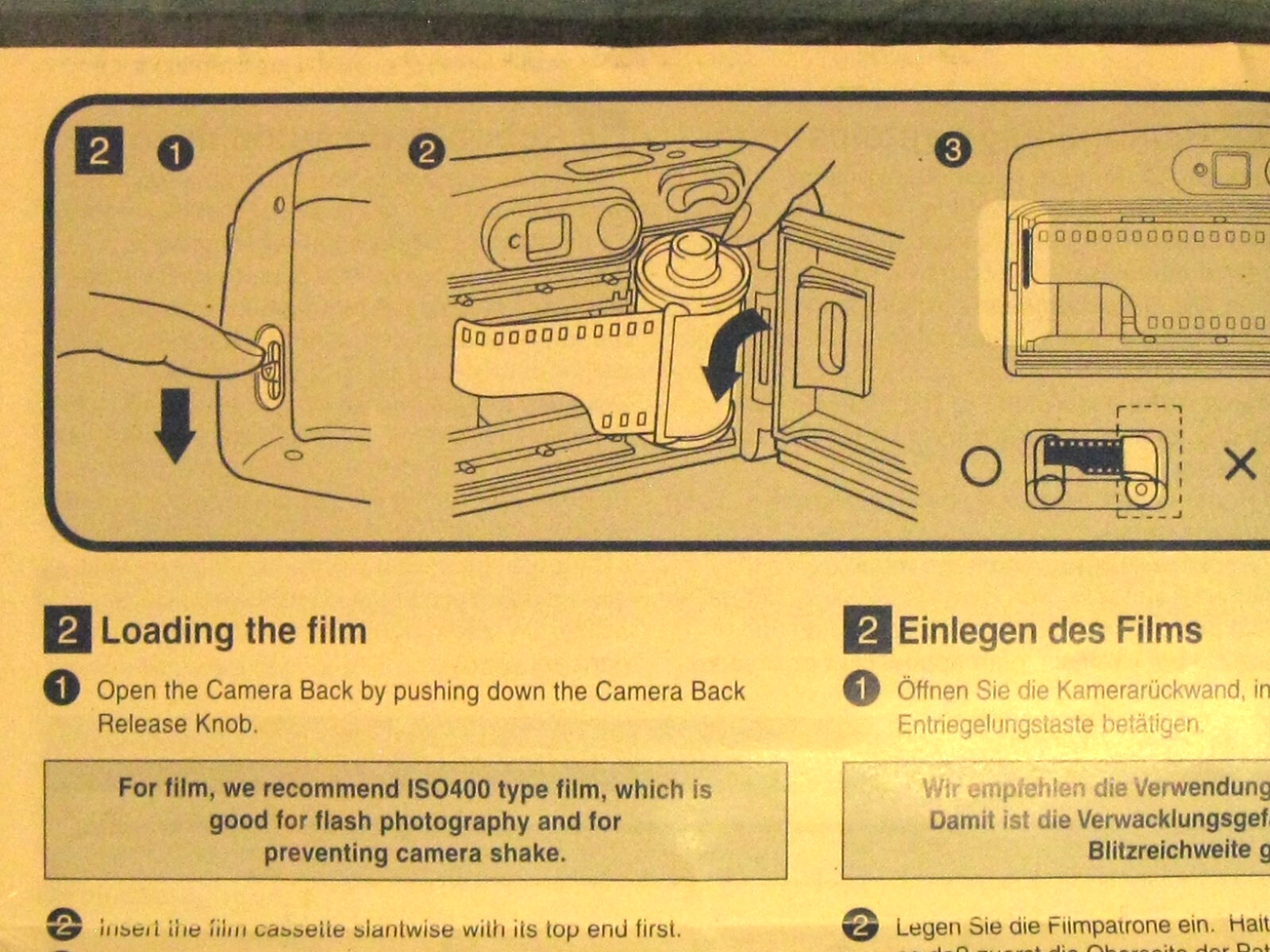 Yashica Kyocera Elite Zoom/Elite Zoom Quartz Date Back Camera Instruction Manual