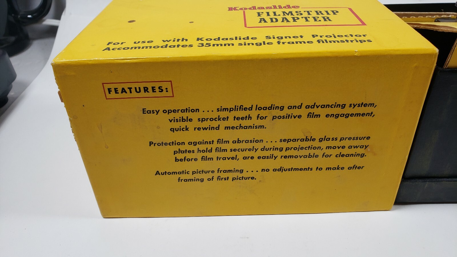Kodaslide Filmstrip Adapter for use with signet projector 35mm with original box