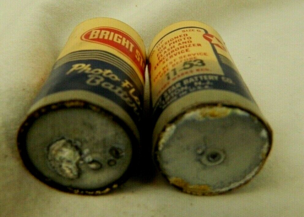 Bright Star Photo Flash Batteries Lot of 2 Size C As Is