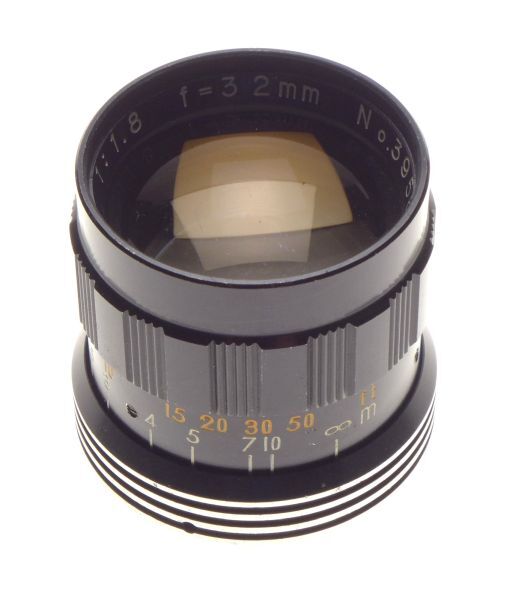 Sankyo pronon 1:1.8 f=32mm turret 8mm film cine camera lens
