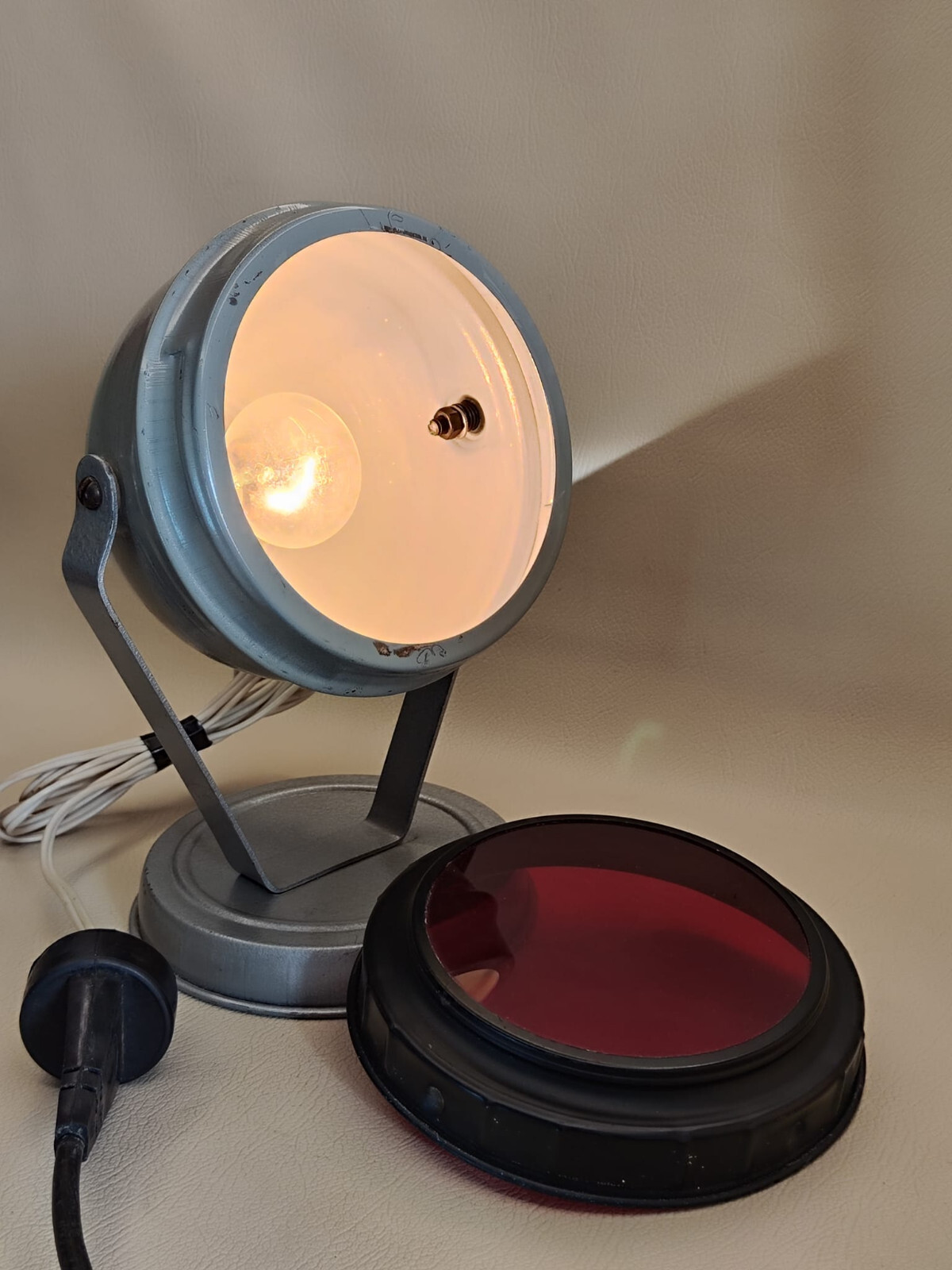 Soviet Vintage Red Lantern for Photo Printing 1960s USSR