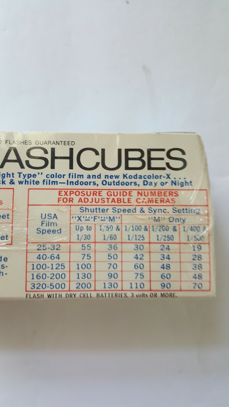 Vintage GE Flashcubes 2 Sets Of 3 Cubes New in Original Package 24 Flash Bulbs