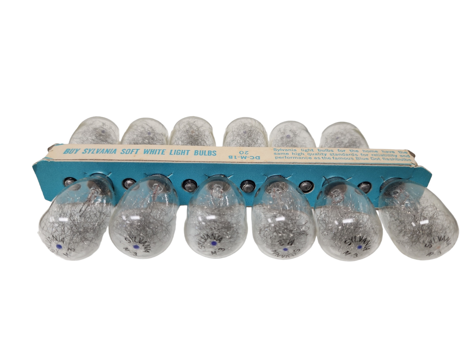 Vintage SYLVANIA Blue Dot M3 Set of 12 FLASHBULBS