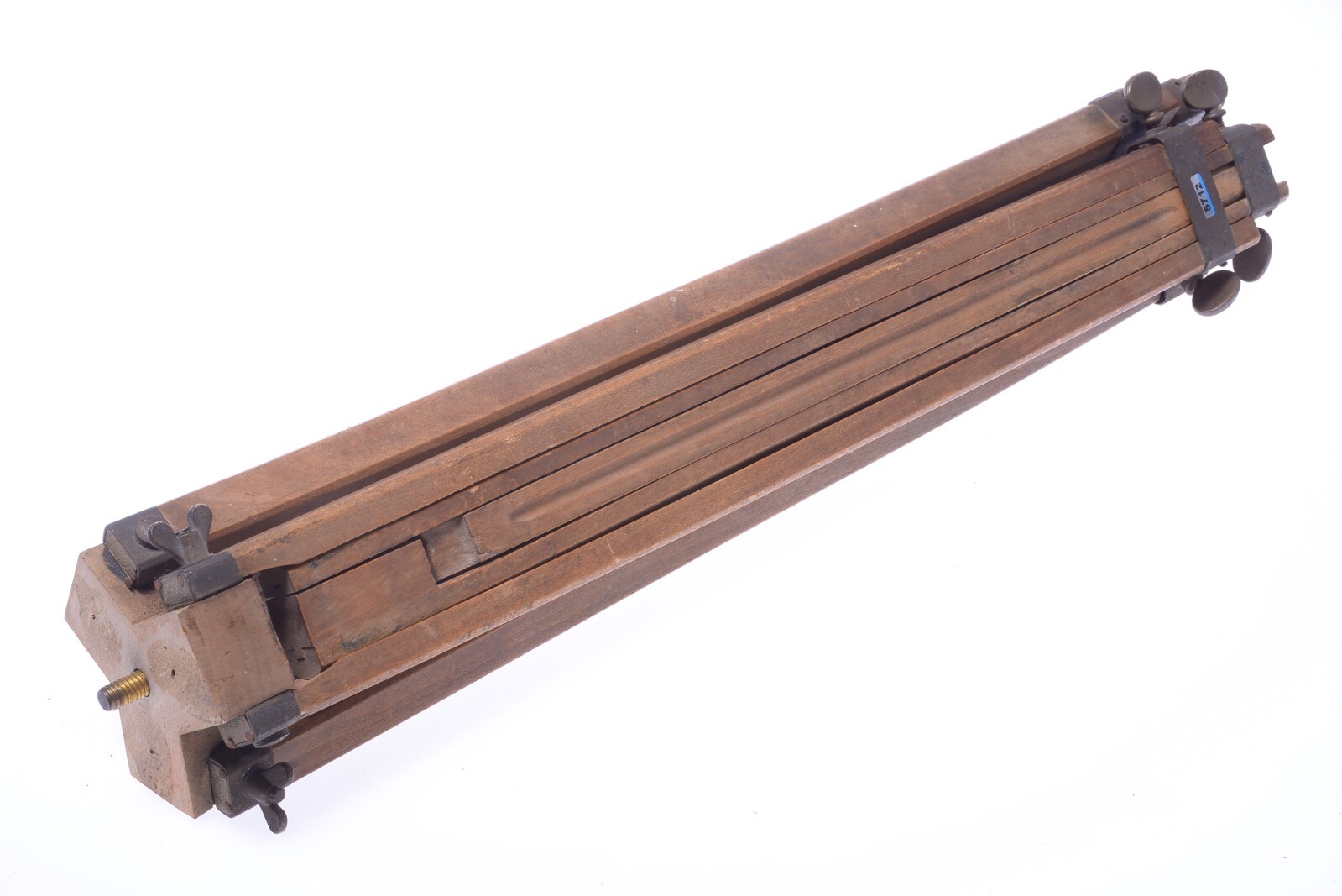 ✅ ANTIQUE WOOD TRIPOD 148CM, 58.26″ (EARLY MODEL, READ) GLASS PLATE FIELD CAMERA