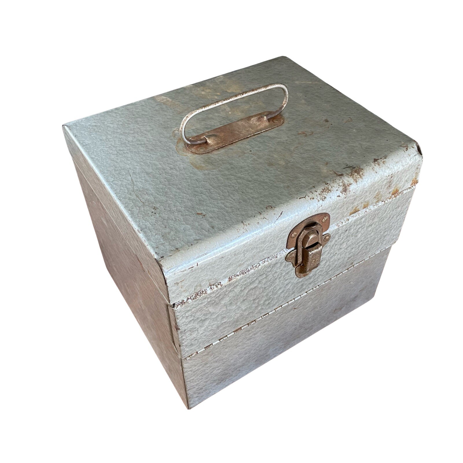 Heavily Rusted Vintage Metal 12 slot 8mm Film Box