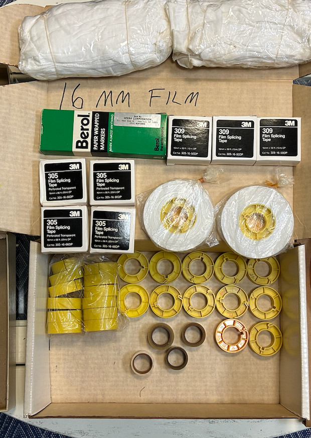 Vintage 16mm Film Equipment – 3M Tape, Film Reels, Cores, Markers