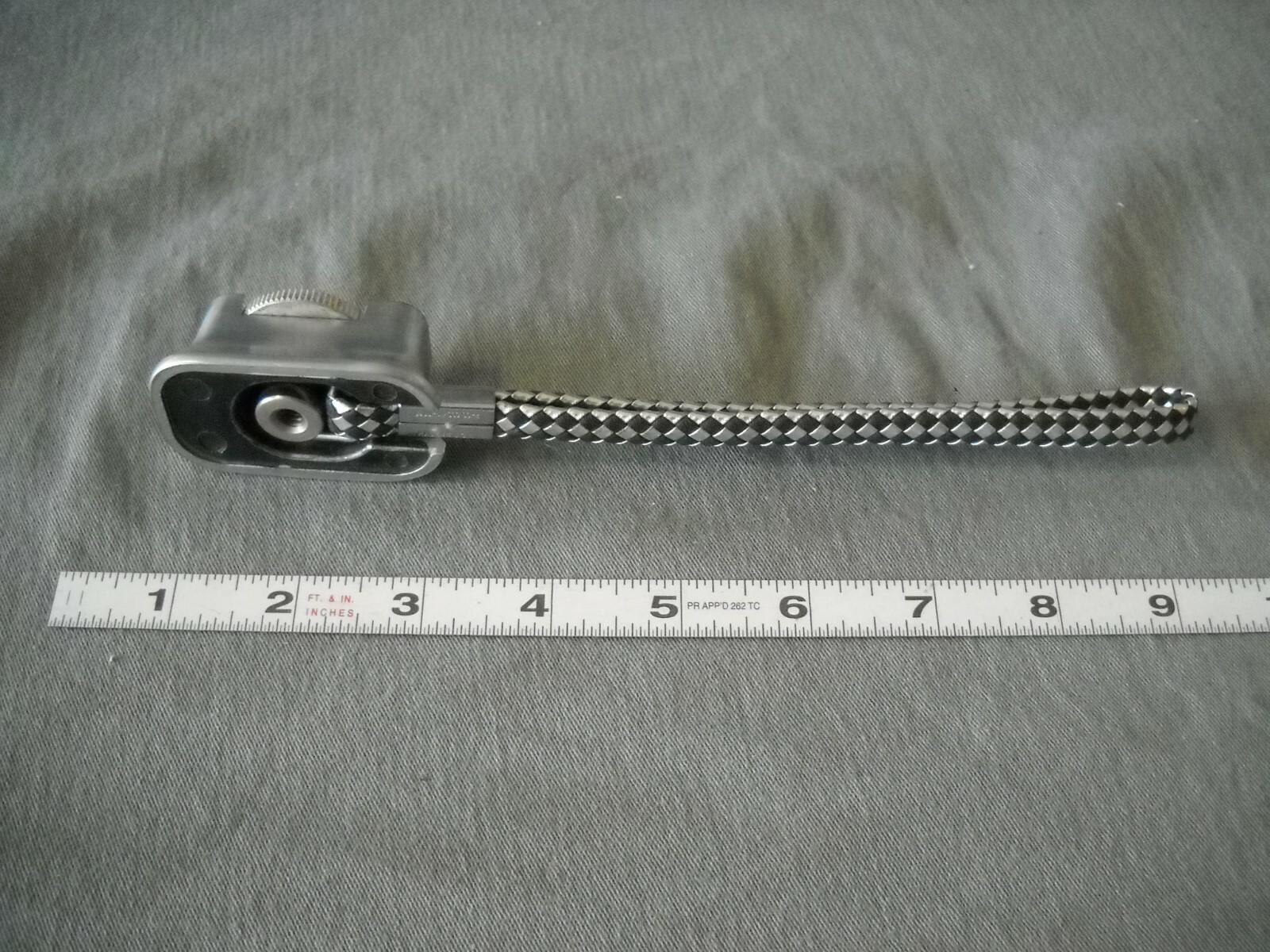 VINTAGE DeJUR AMSCO BRAIDED WRIST CAMERA STRAP 1/4″ TRIPOD MOUNT WITH HANDLE