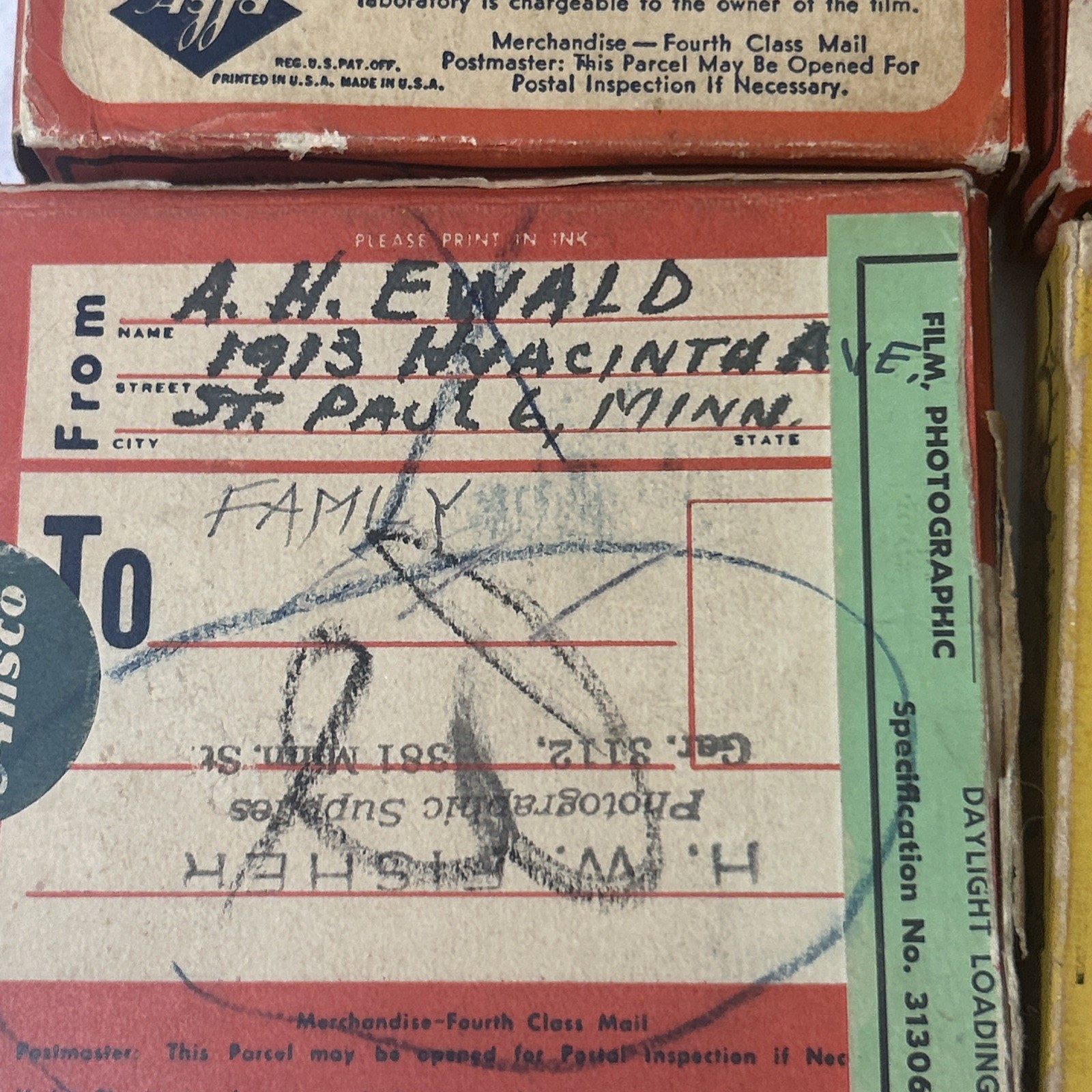 Vintage Lot Of 5 Agfa 16mm Reversible Cine-Film Reels With Boxes, Bear Hunting