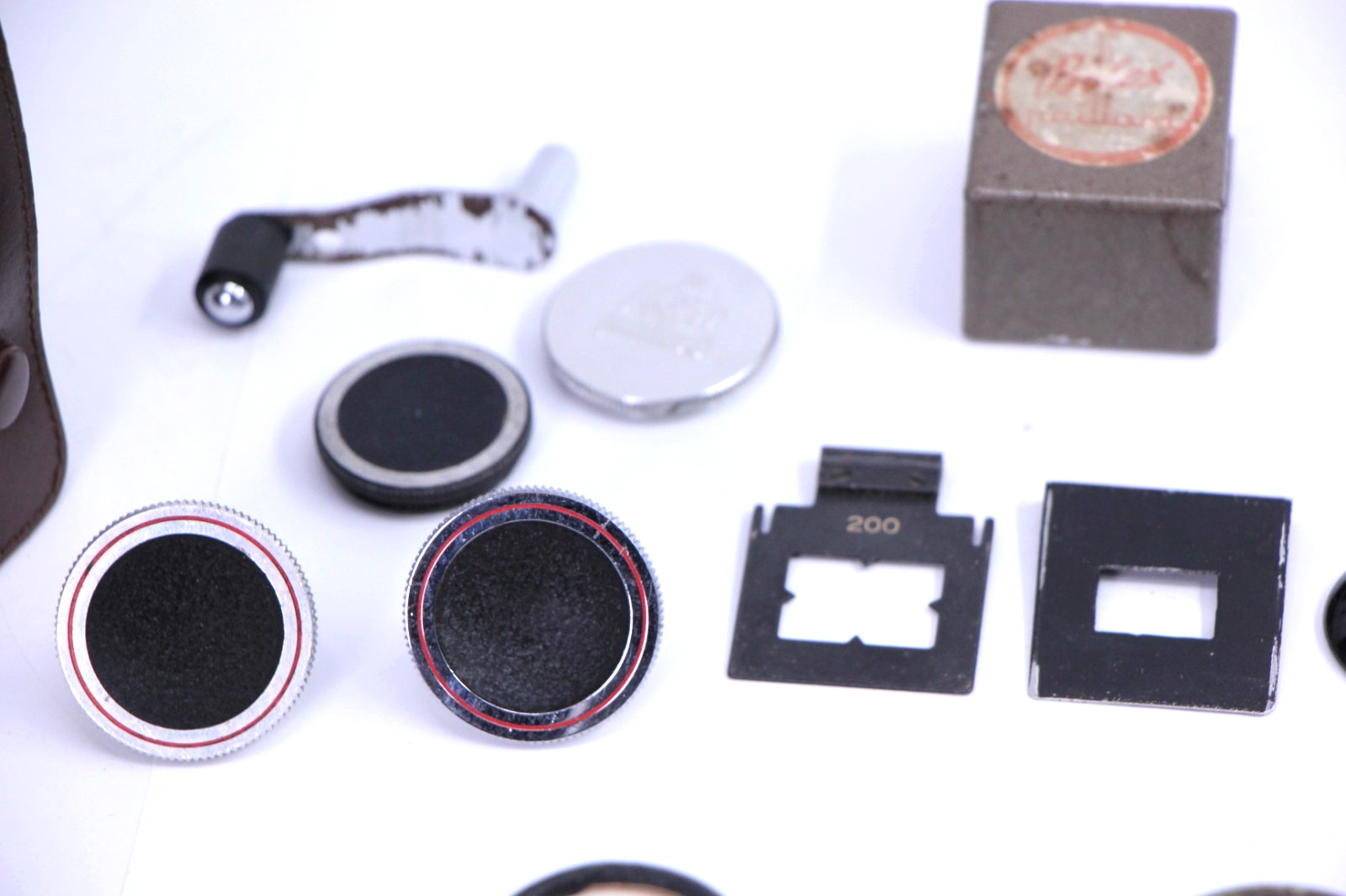 Kern Filters, 6.5mm Mask,Handle,Body Caps Accessory Lot for Bolex C mount camera