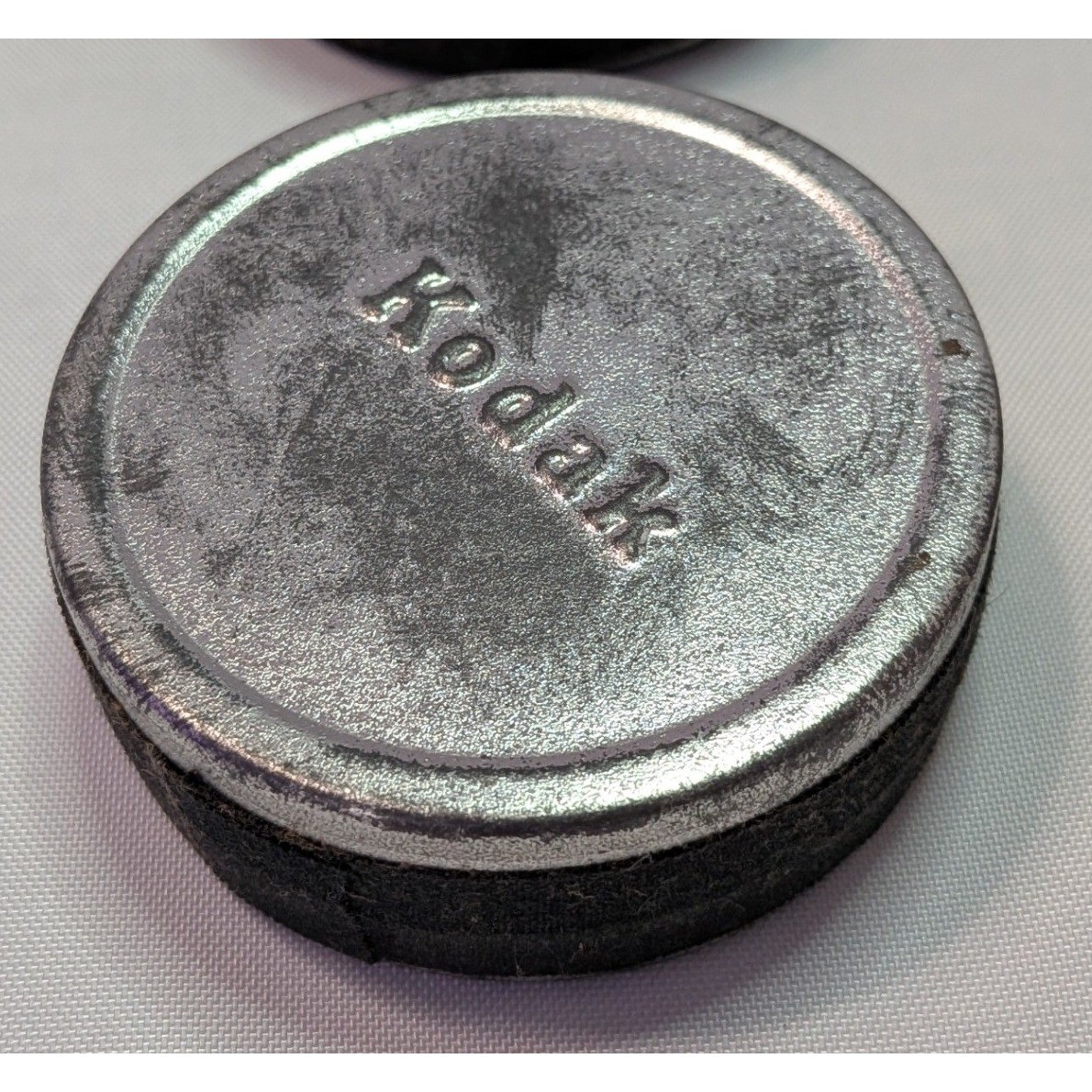 Kodak Metal Film Canisters Set of 4 Vintage Silver R-140 Spools Good Condition