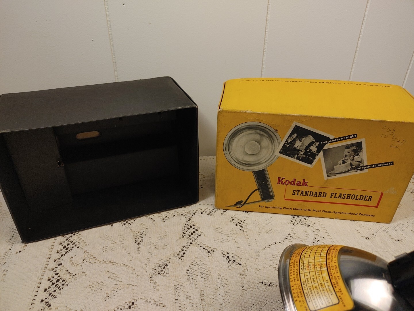 Vintage KODAK Standard Flash Holder in Original Box w/ Cover & Bracket
