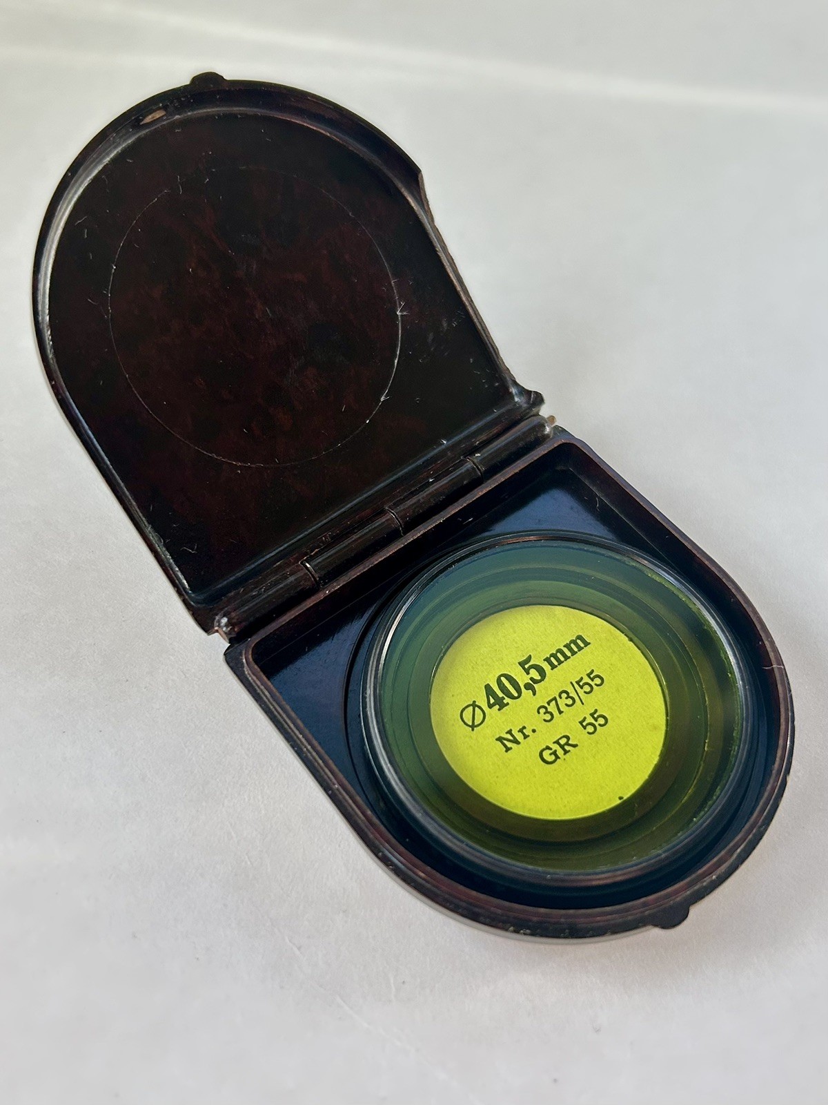 Zeiss Ikon Green Filter Vintage 40.5 mm Nr. 373/55 GR 55 With Case
