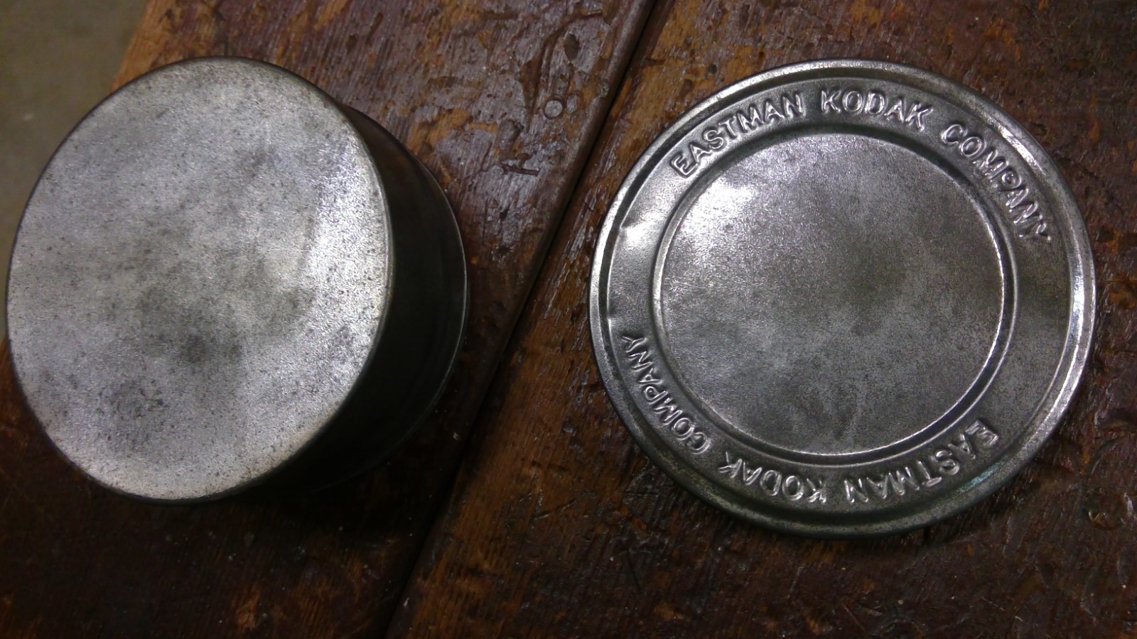 Vintage EASTMAN Kodak Film Reel Canister Empty Movie 8 mm Metal Tin 3.75″x1 5/8″