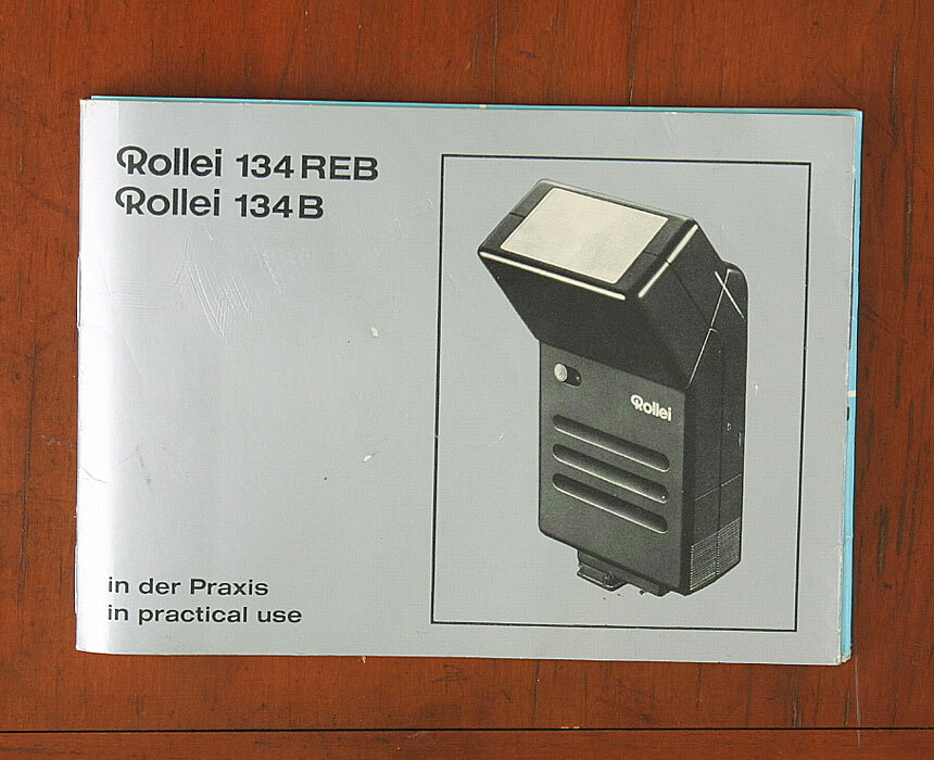 ROLLEI FLASH 134REB/134B INSTRUCTION BOOK/91889