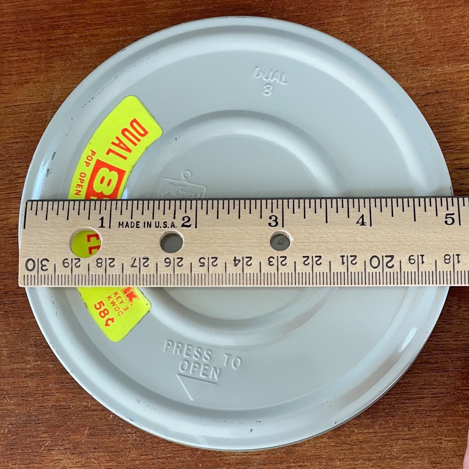 5 inch 200 Foot KMART Brand Dual 8mm Film Canister with Reel