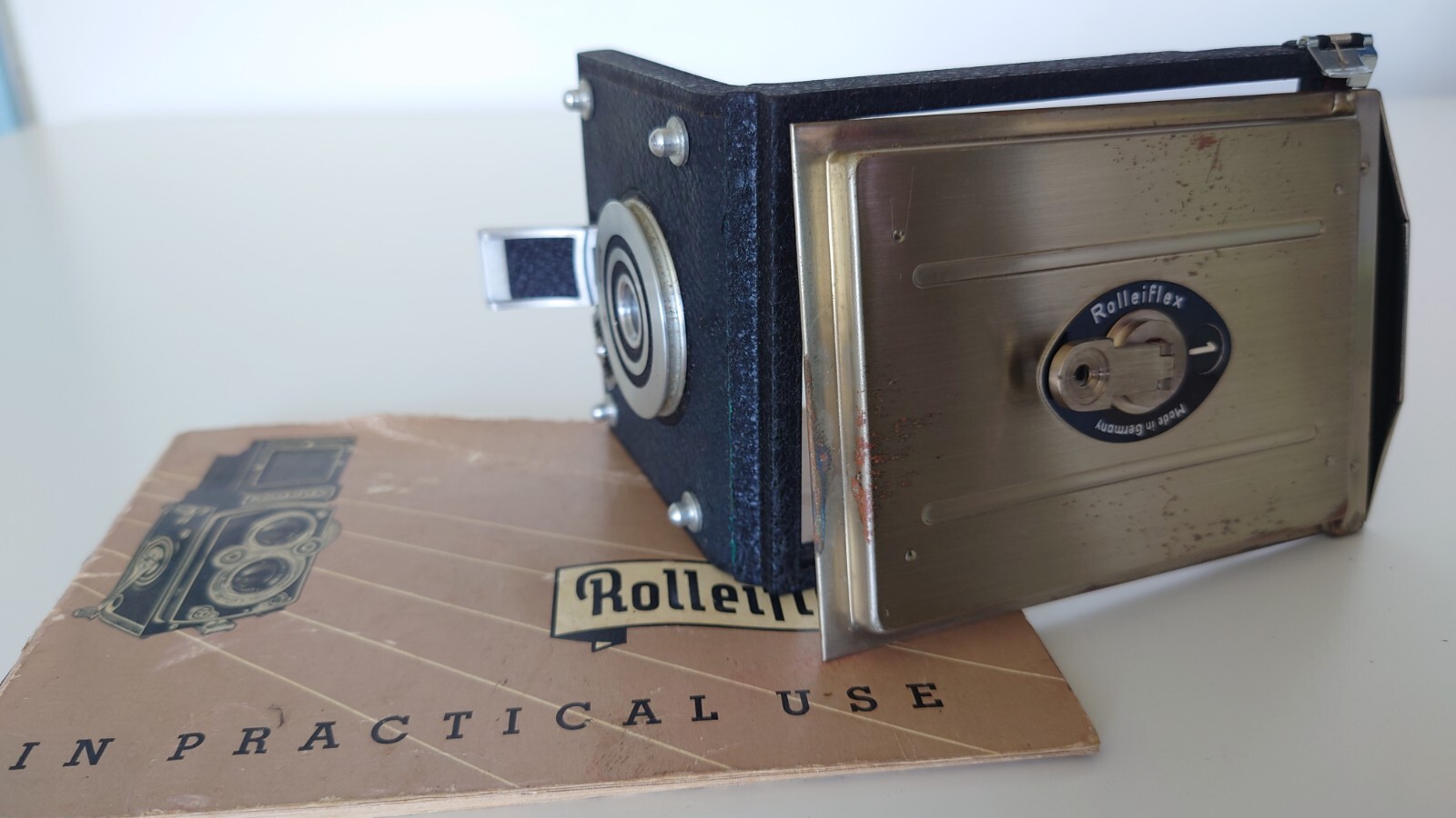 Vintage Rolleiflex Accessories w/ Manual Mid-Century Photography