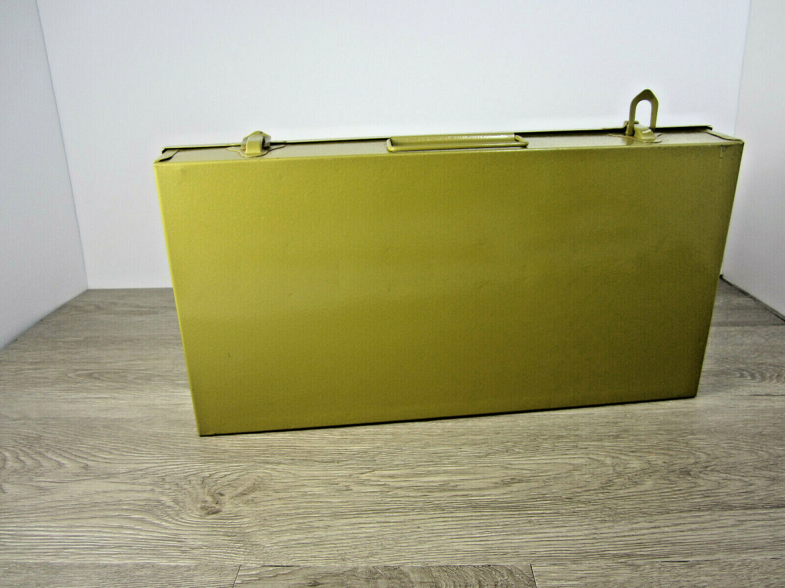 Metal Storage Green Vintage Slides or Coin Collection Photography Lid