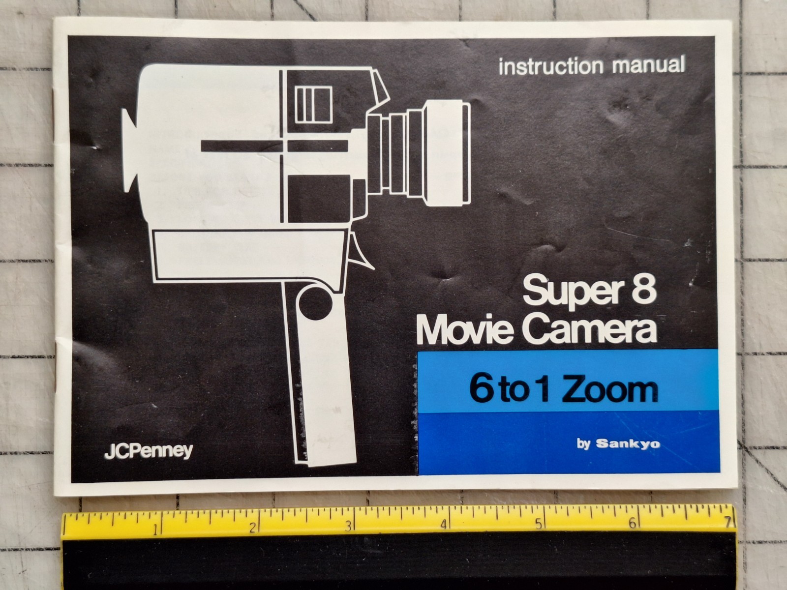 Vtg JC PENNEY SUPER 8 MOVIE CAMERA 6to1 Zoom by Sankyo Instruction Manual