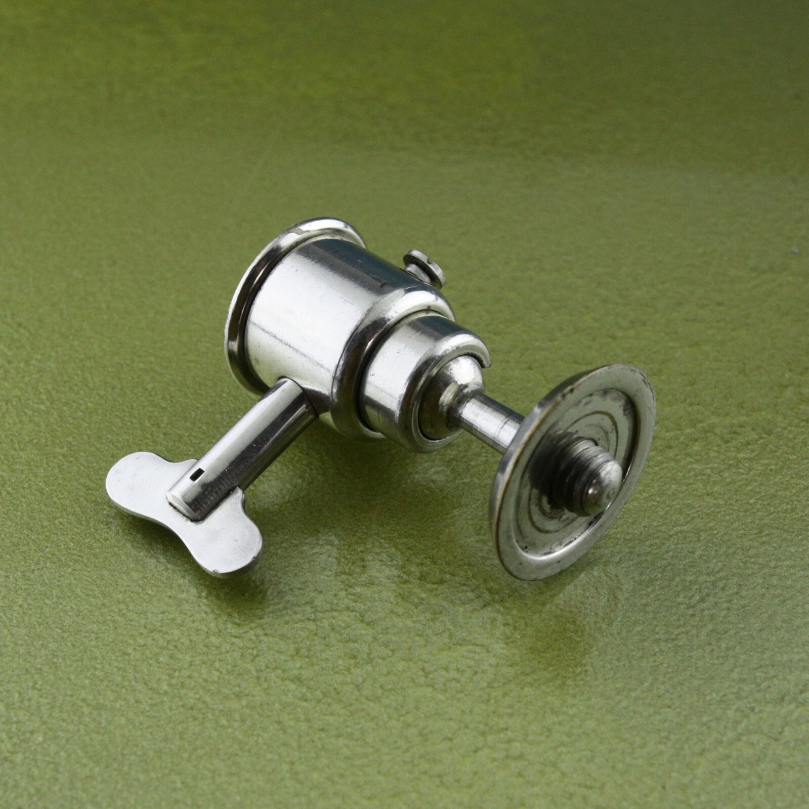 vintage ART DECO tripod BALL HEAD 3/8“ chrome finish design Germany photo ☆☆☆