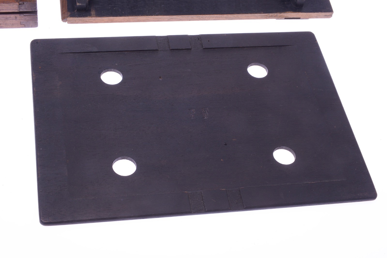 ✅SCHRAMBACH ANTIQUE WOOD GLASS PLATE & FILM HOLDERS 18X24CM 8X10″ STUDIO CAMERA